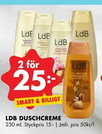 ÖoB Ldb duschcreme erbjuda