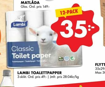 ÖoB Lambi toalettpapper erbjuda