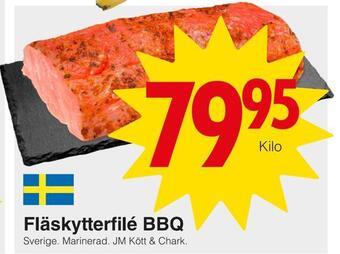 Matöppet Fläskytterfilé bbq erbjuda