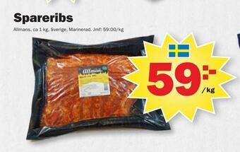 Pekås Spareribs erbjuda