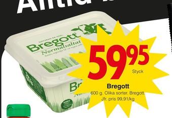 Matöppet Bregott erbjuda