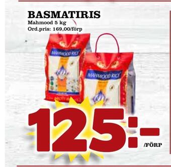 Supergrossen Basmatiris erbjuda