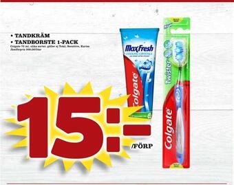 Tandkräm • tandborste 1-pack