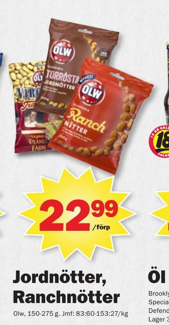 Pekås Jordnötter, ranchnötter erbjuda