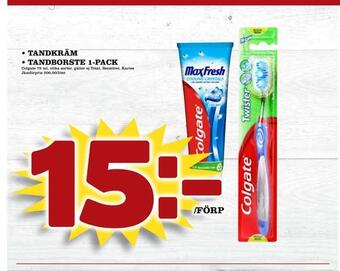 Supergrossen Tandkräm • tandborste 1-pack erbjuda