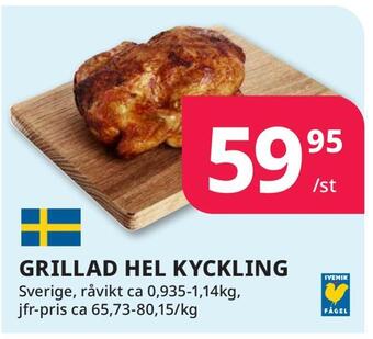 Tempo Grillad hel kyckling erbjuda