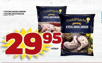 Supergrossen Kycklingklubbor • kycklingvingar erbjuda
