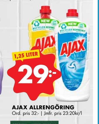 ÖoB Ajax allrengöring erbjuda