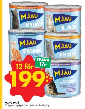 ÖoB Mjau paté erbjuda