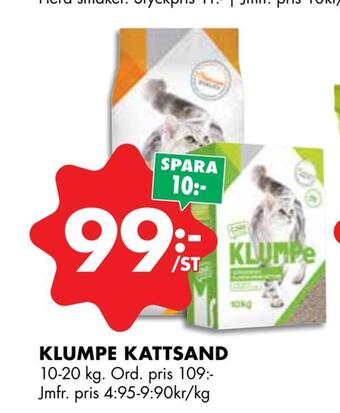 ÖoB Klumpe kattsand erbjuda