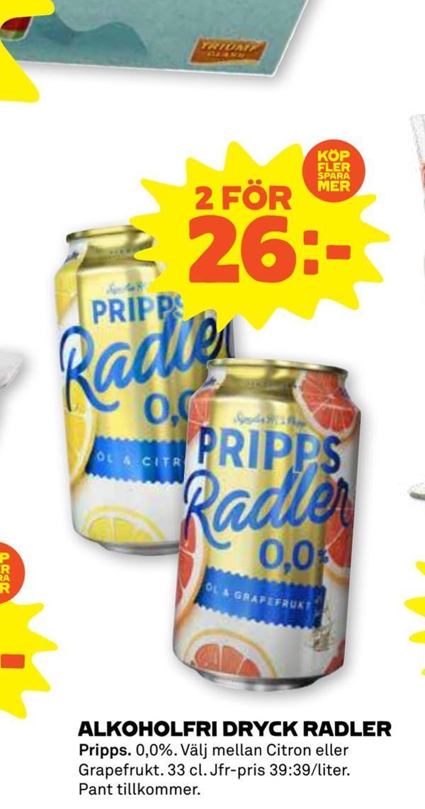 Coop Forum Alkoholfri dryck radler erbjuda