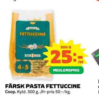 Coop Forum Färsk pasta fettuccine erbjuda