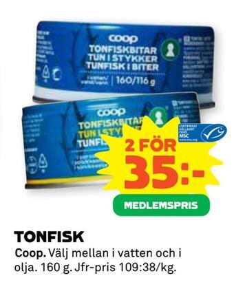 Coop Forum Tonfisk erbjuda