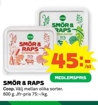 Coop Forum Smör & raps erbjuda