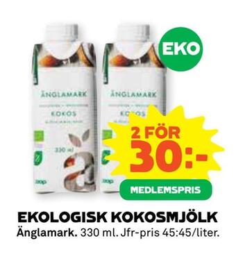 Coop Forum Ekologisk kokosmjölk erbjuda