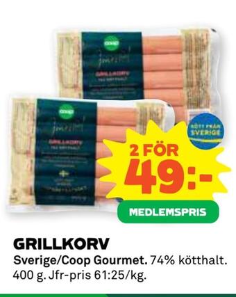 Coop Forum Grillkorv erbjuda