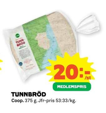 Coop Forum Tunnbröd erbjuda