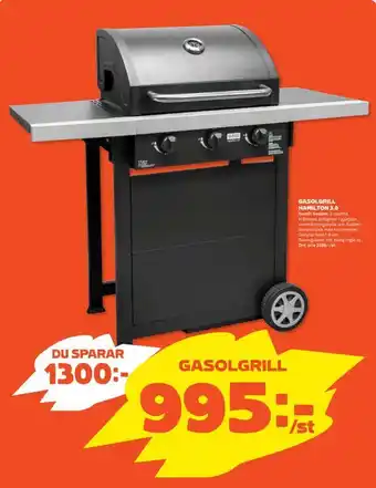 Coop Forum Gasolgrill hamilton 3,0 erbjuda