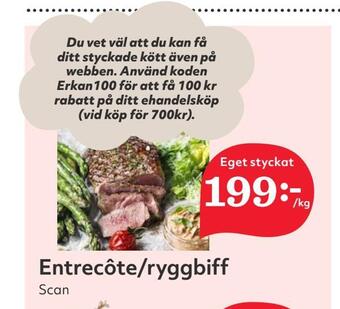 Hemköp Entrecôte/ryggbiff erbjuda