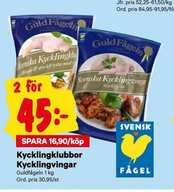 City Gross Kycklingklubbor Kycklingvingar erbjuda