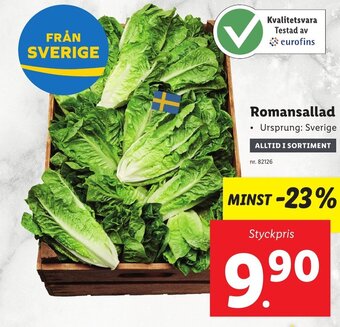 Lidl Romansallad erbjuda