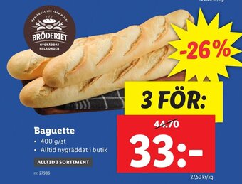 Lidl Baguette erbjuda