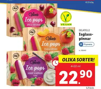 Lidl Isglass-pinnar erbjuda