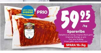 City Gross Spareribs erbjuda