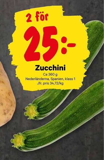 City Gross Zucchini erbjuda
