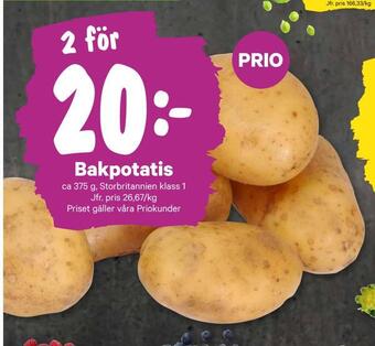City Gross Bakpotatis erbjuda
