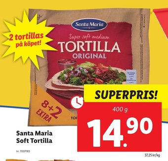 Lidl Santa Maria Soft Tortilla erbjuda
