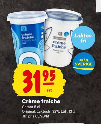 City Gross Crème fraîche erbjuda