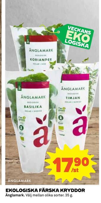 Coop Ekologiska färska kryddor erbjuda