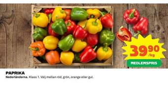 Coop Paprika erbjuda