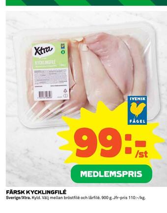 Coop Färsk kycklingfilé erbjuda