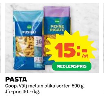 Coop Pasta erbjuda