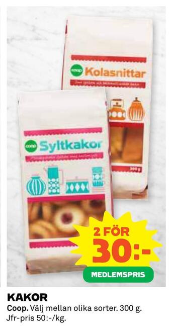Coop Kakor erbjuda