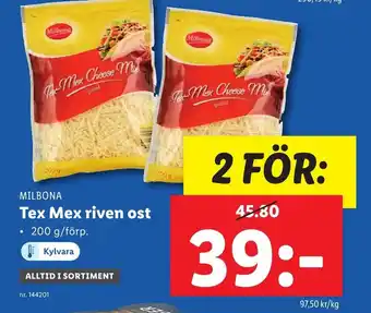 Lidl Tex Mex riven ost erbjuda