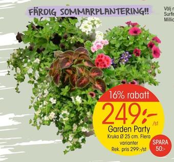EKO Garden party erbjuda