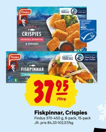 City Gross Fiskpinnar, crispies erbjuda