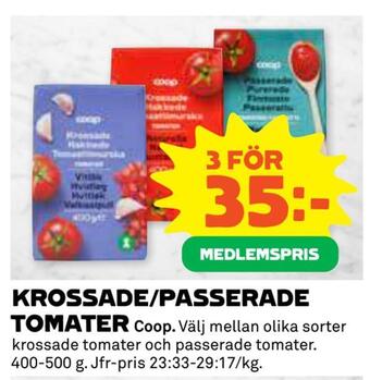 Coop Krossade/passerade tomater erbjuda