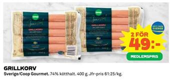 Coop Grillkorv erbjuda