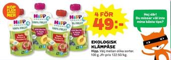Coop Ekologisk klämpåse erbjuda