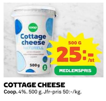 Coop Cottage cheese erbjuda