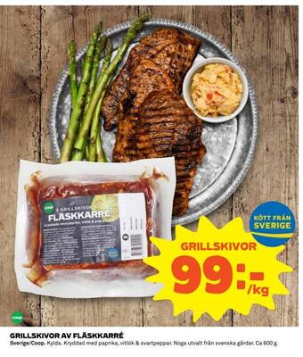 Coop Grillskivor av fläskkarré erbjuda