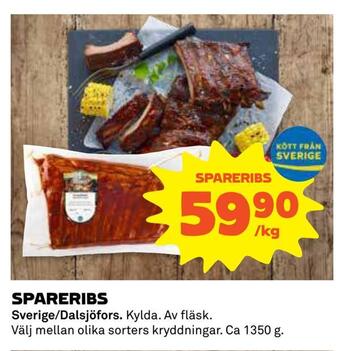 Coop Spareribs erbjuda