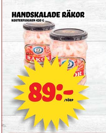 Nelins Handskalade räkor erbjuda