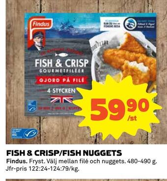 Coop Fish & crisp/fish nuggets erbjuda