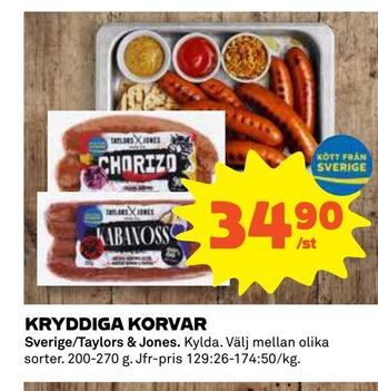 Coop Kryddiga korvar erbjuda