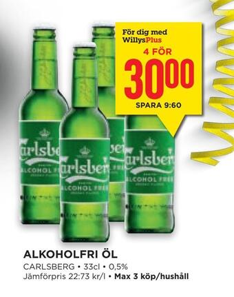 Willys Hemma Alkoholfri öl erbjuda